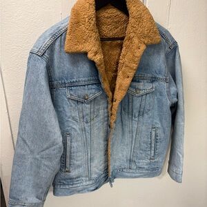 Reversible Denim Sherpa Jacket